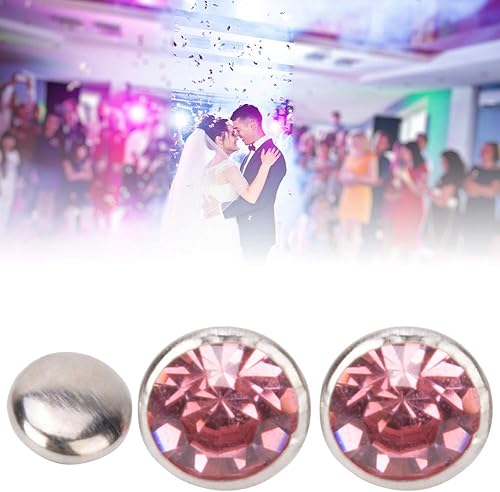 Miniatura 3 de HEEPDD Juego de 50 remaches de diamantes de imitación, 0.315 in, diamantes de imitación de cristal sintético, coloridos remaches rápidos laterales