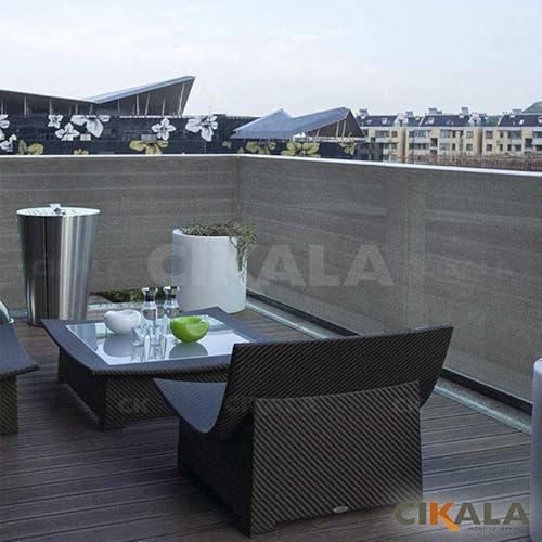 Tela Cerca CK200 Privacidade Com Acabamento Cor Verde Proteção Shade Metro Linear 200G/M² 3x1