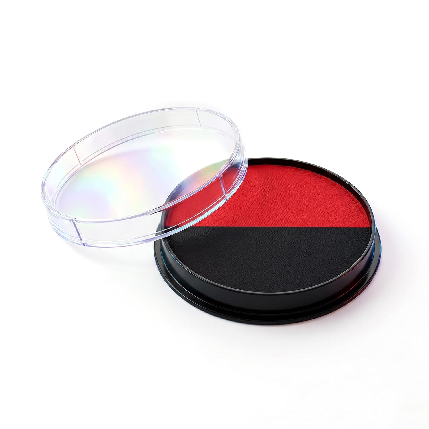 Water Based Face Paint for Kids & Adults, Skin Safe, Non-toxic & Washable, Body Paint for Halloween, Parties, Cosplay, School Events (Black & White Split Cake)
