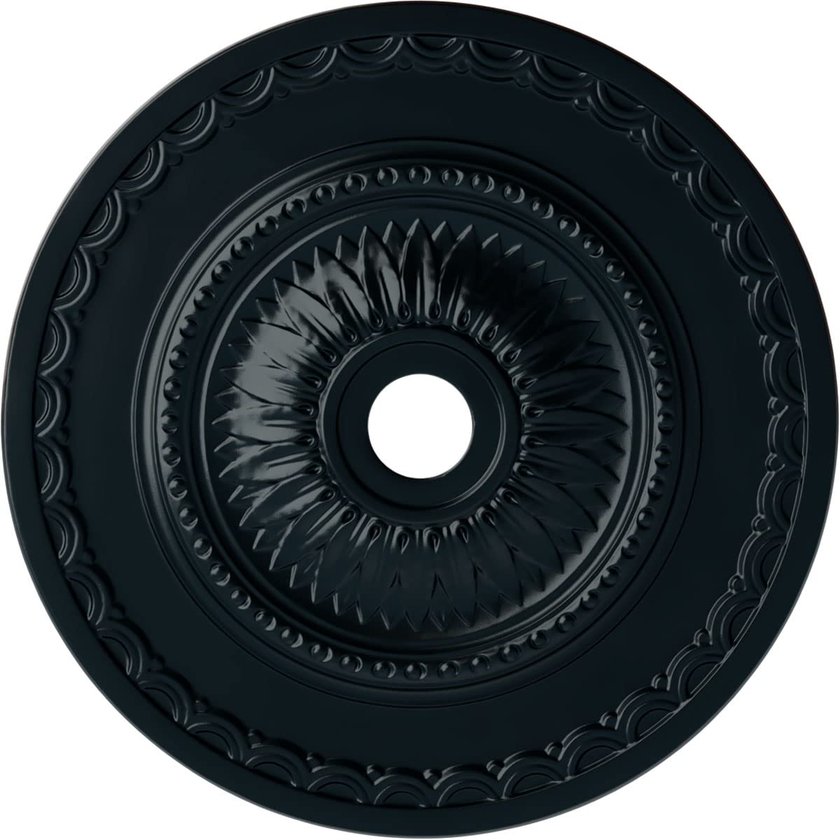 Ekena Millwork CM29SFNSF Sunflower Ceiling Medallion, Night Shade, 29 1/2"OD x 3 5/8"ID x 1 5/8"P