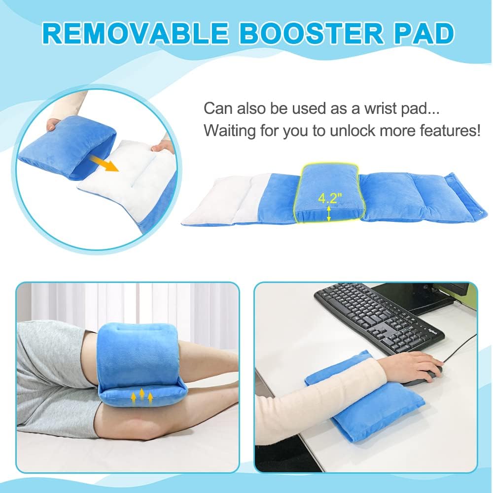 Almohada de rodilla para dormir de lado, almohadas de piernas, almohada de cadera para dormir de lado, almohada de apoyo de pierna entre las piernas para dormir, almohada de cirugía para alinear la