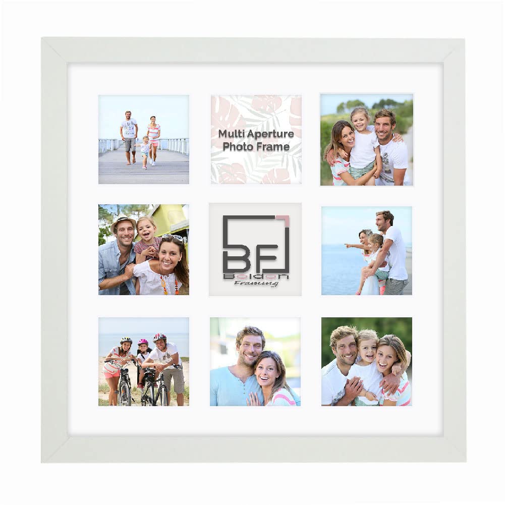 Multi Aperture Photo Picture Frames Holds 2, 3 or 4 Photos Various Sizes SQUARE