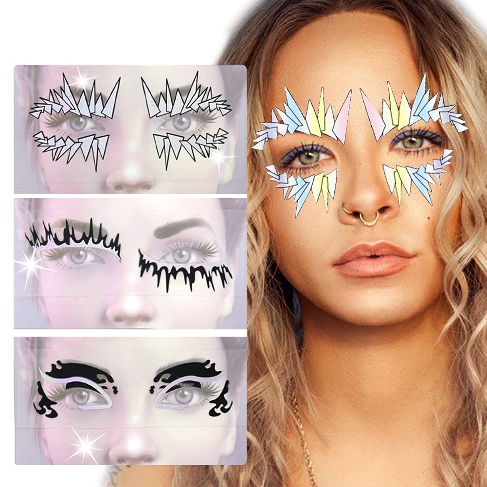 Real Cool Girl Face Eyeliner Stickers Neon