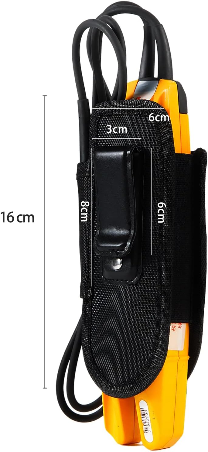 Holster with Belt Loop for Fluke T5 /T6/ T3 Electrical Tester, Sturdy Fabric Tool Holster,Multipurpose Tool Belt Bag