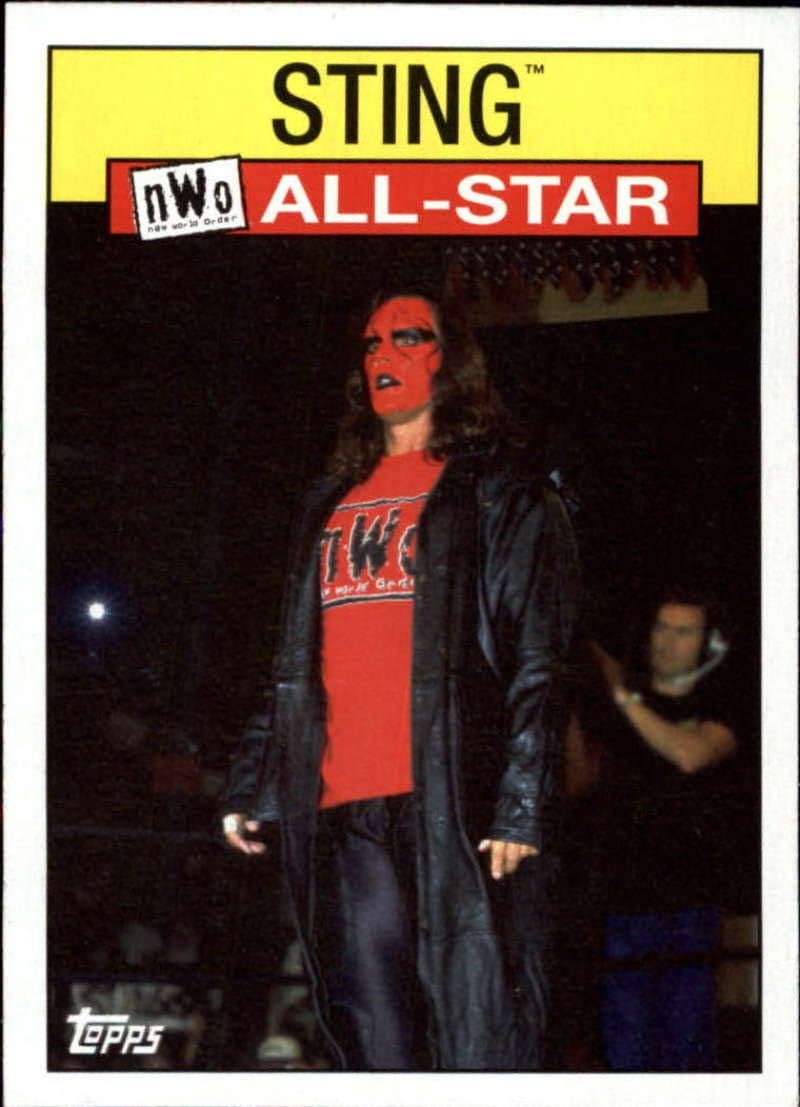2016 Topps Heritage WWE WCW/nWo nWo All-Stars #17 Sting nWo Official Wrestling Trading Card