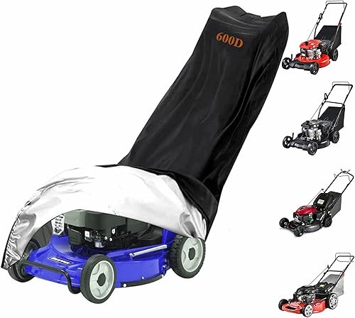 Jorohiker - Funda impermeable para cortacésped, resistente al agua, resistente al agua, para cortacésped, poliéster 600D, Oxford, cubierta