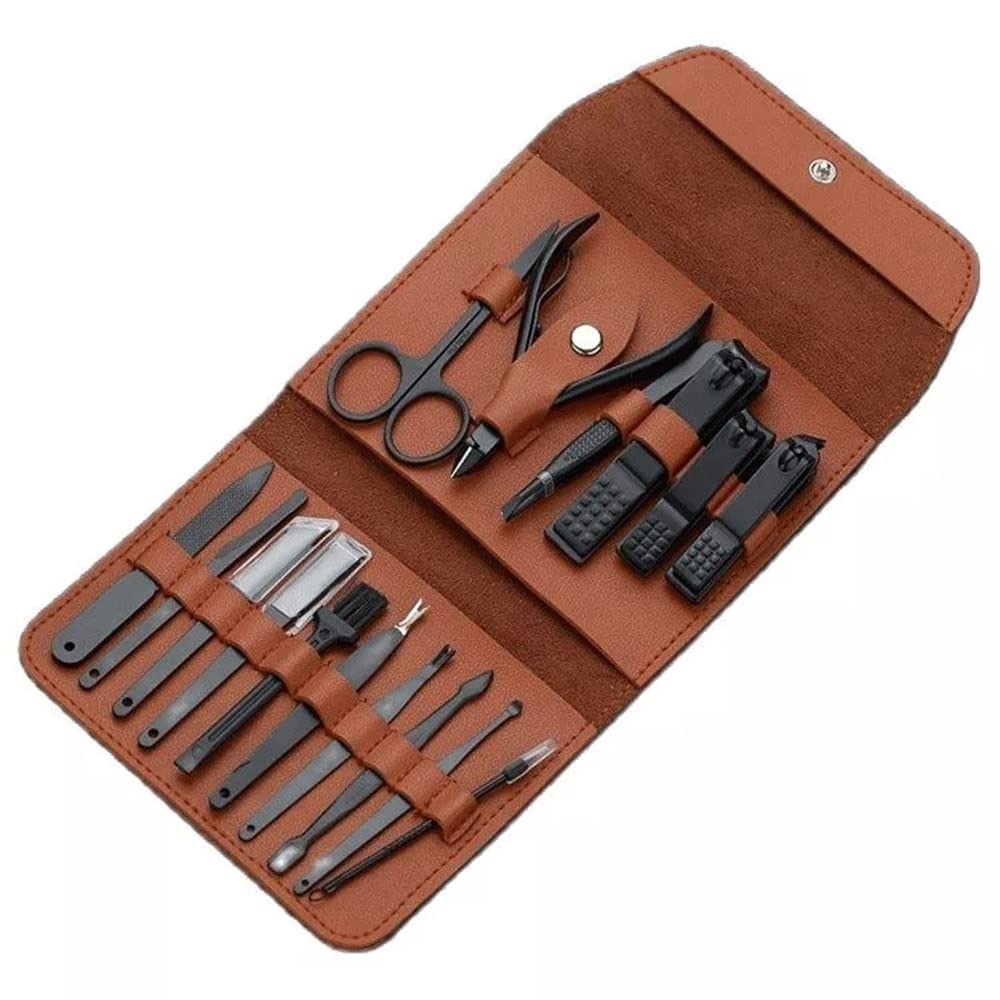 Manicure set 16P Professional Nail Cutter Sciossors Pedicure Kit Clipper Tools Nippers Trimmer Cutte