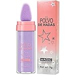 URQT Polvo De Hadas Fairy Highlight Patting Powder Highlighter Body Brightens the Natural Three-dimensional Face Powder Blusher (04 Fantasy Purple)