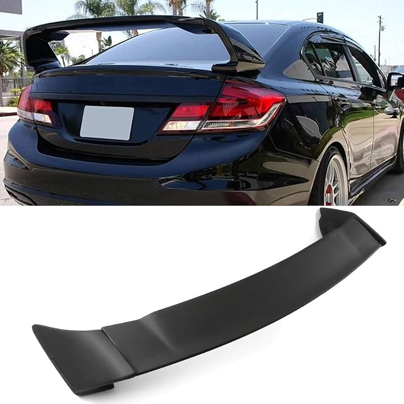 ALEGE Spoiler Wing Fit for Honda Civic 2006-2015 Rear Trunk Spoiler Wing ABS Matte Black