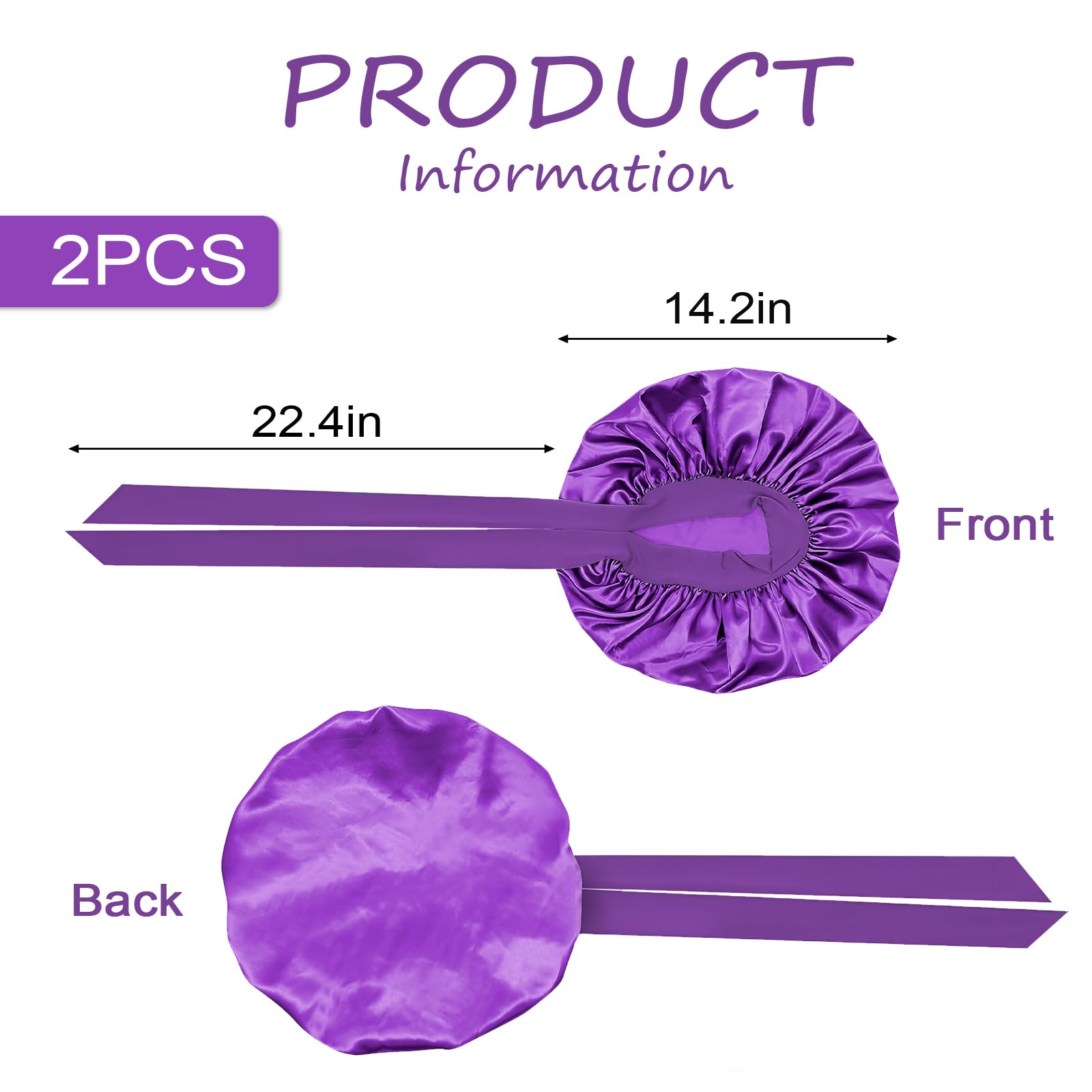 COODAM Silk Satin Hair Bonnet for Sleeping - Image 3