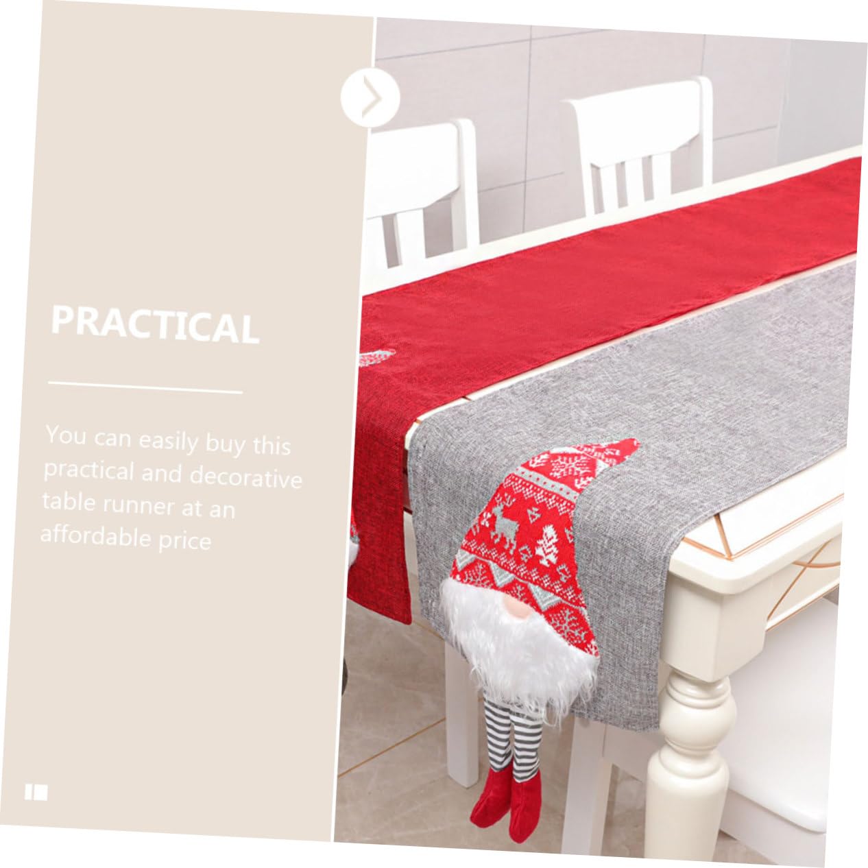 PRETYZOOM 2 Pezzi Di Decorazioni Per La Casa Runner Da Tavola Striscioni Per Feste Di Natale Eleganti Articoli Per Feste Elementi Natalizi Unici