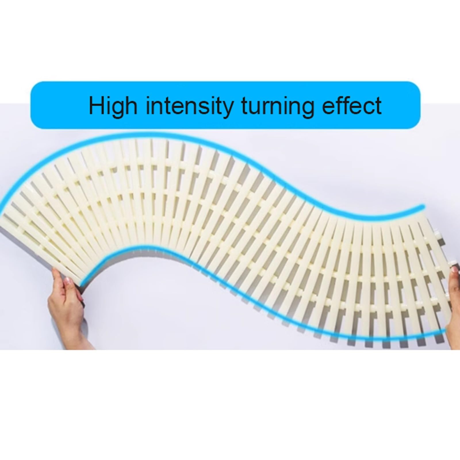Griglie per piscine, griglia resistente per piscine – Griglia di drenaggio a canale da 20 cm, griglia flessibile per troppopieno, beige, 1 pezzo – Soluzione di drenaggio per piscine resistente