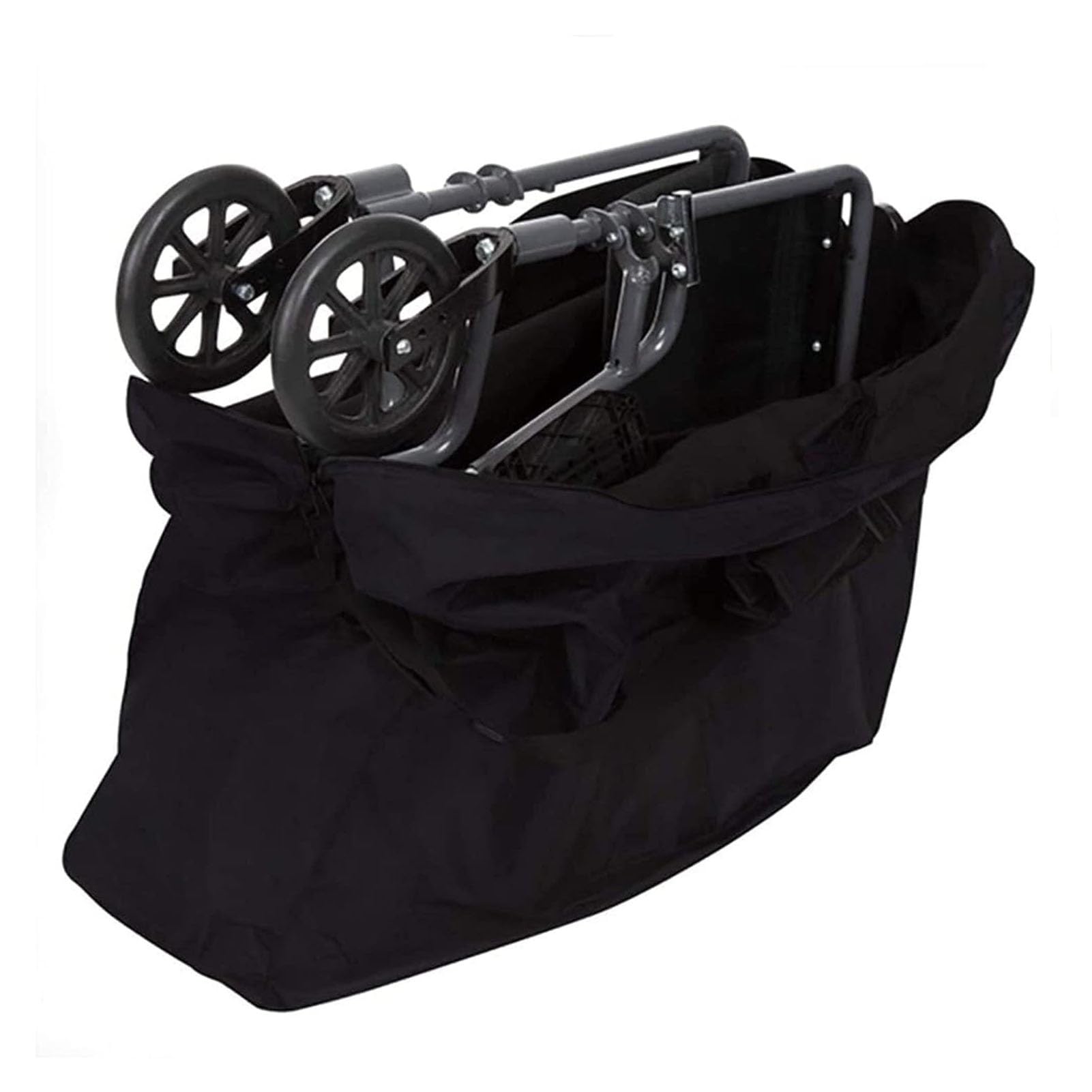 Generico Borsa per Sedia a rotelle Borsa da Viaggio Pieghevole Impermeabile per deambulatori Rollator, Borsa per Schienale Sedia a rotelle, Accessori per Sedia a rotelle(89 * 24 * 66cm)