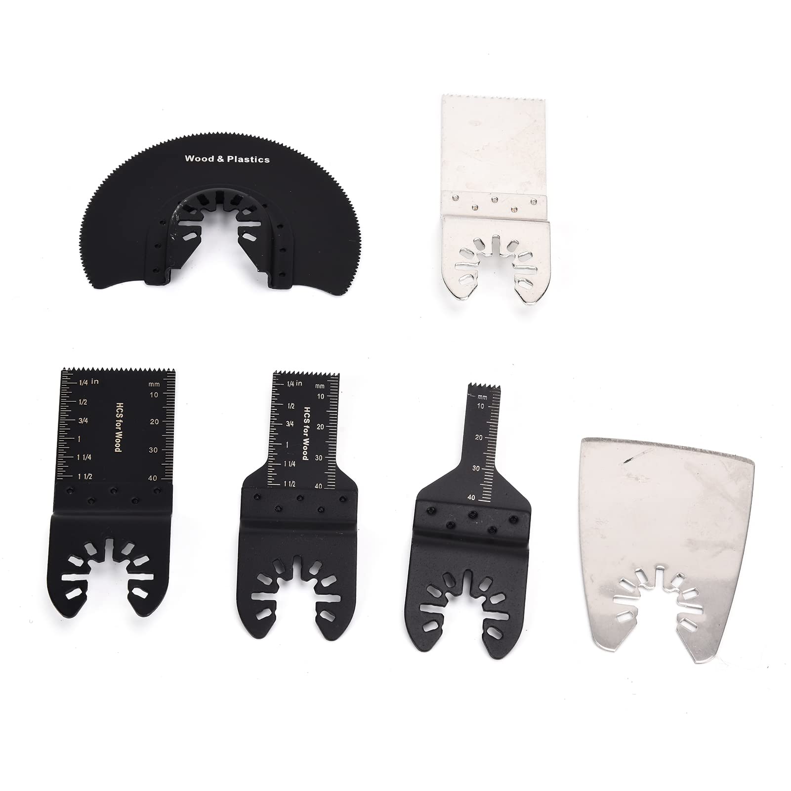 Kit de hojas para herramienta oscilante, hojas de sierra multiherramienta de acero de alto carbono para metal y madera, kit de 22 piezas de accesorios para multiherramienta