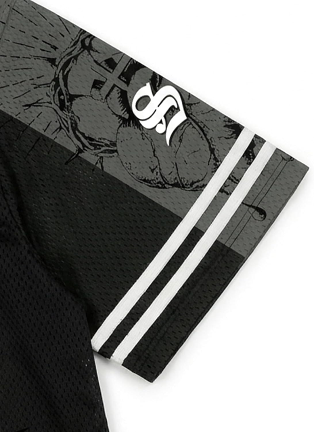 SOLY HUX Men's Y2k Jersey Shirts Number Graphic Tees V Neck Half Sleeve Baggy T Shirt Summer Tops Streetwear - Image 3