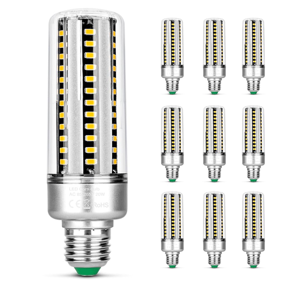 Paquete de 2 Bombillas Led E27 de 25 W, Luz Blanca Cálida, 3000 K, 3000 Lm, Bombilla Incandescente de Repuesto de 250 W, Bombilla Led E27, Bombilla de Bajo Consumo para Iluminación de Jardín