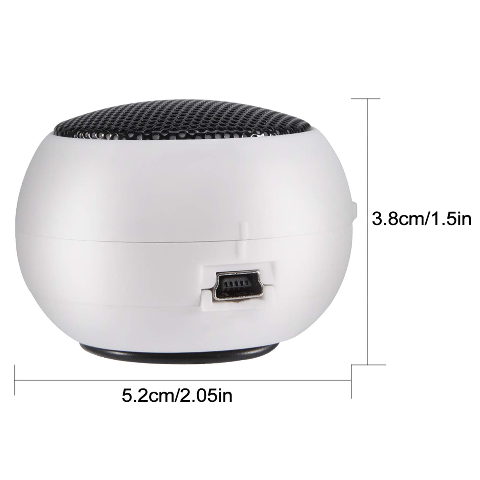 Altoparlante portatile da 3,5 mm, mini altoparlante wireless con presa jack da 3,5 mm, mini altoparlante portatile da viaggio da 3,5 mm Batteria incorporata per telefono cellulare