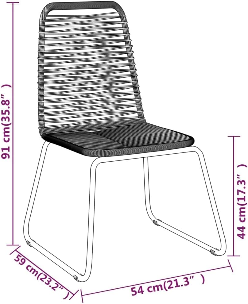 vidaXL Patio Dining Set 5 Piece Garden Outdoor Lawn Yard Terrace Balcony Dining Dinner Table and Chair Seat Seating Furniture Black