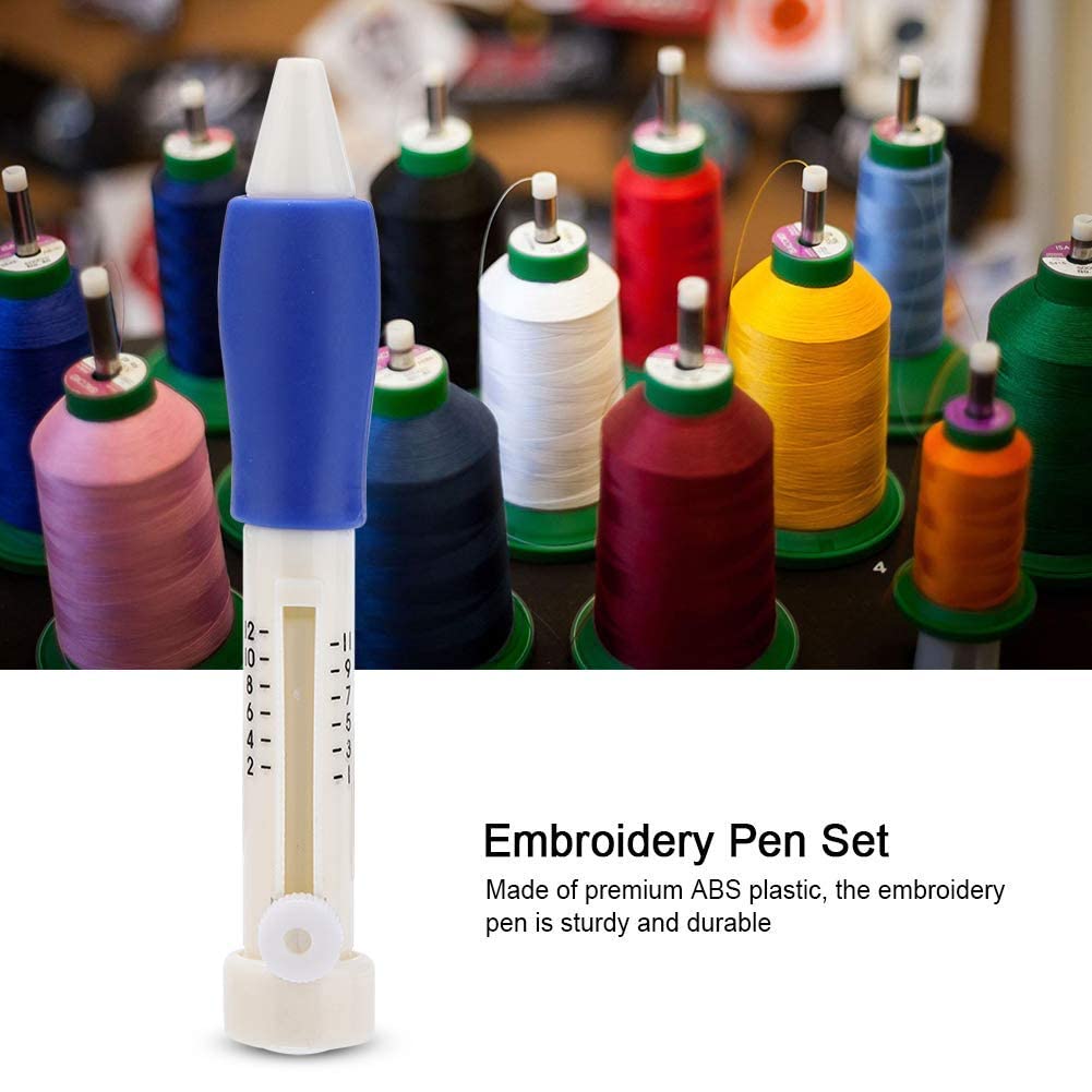 Set Ricamo A Punzone 72 Pezzi | Penne Magiche Con 50 Filati Colorati Per Fai-Da-Te Creativo - Foto 3