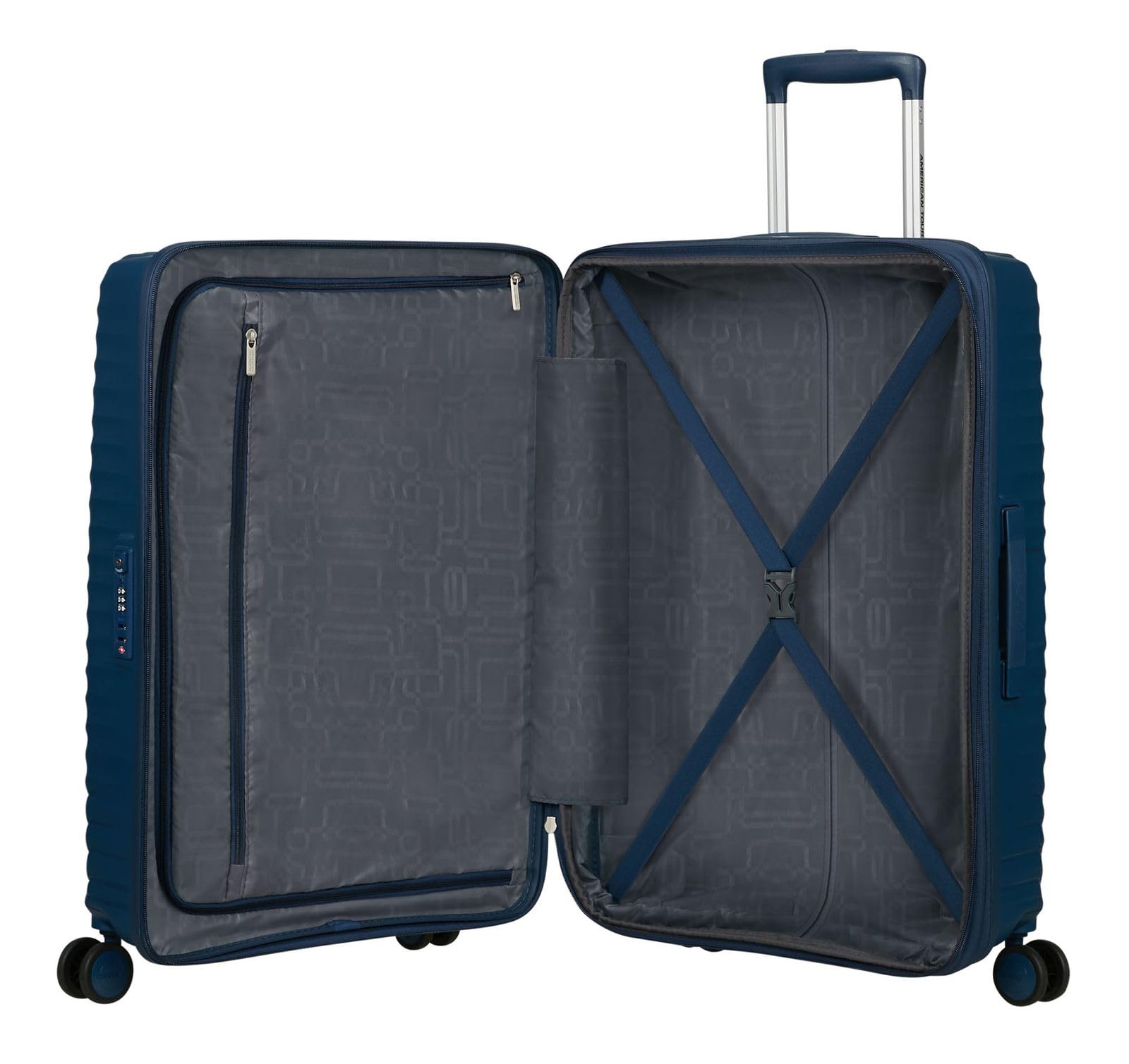 American Tourister carrello Diablast Spinner 68/25 TSA EXP Trolley Darkwave Blue blu scuro