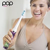 Vista 203 de Cepillo de dientes eléctrico Pop Sonic (plata metálica) – Cepillos de dientes de viaje con batería AAA Cepillos de dientes eléctricos para niños