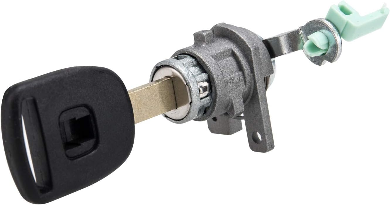 3mirrors Left&Driver Door Side Lock Cylinder w/ 2 Keys Compatible with 2003 2004 2005 2006 2007 Honda Accord 4 Doors 72181-SDA-A11