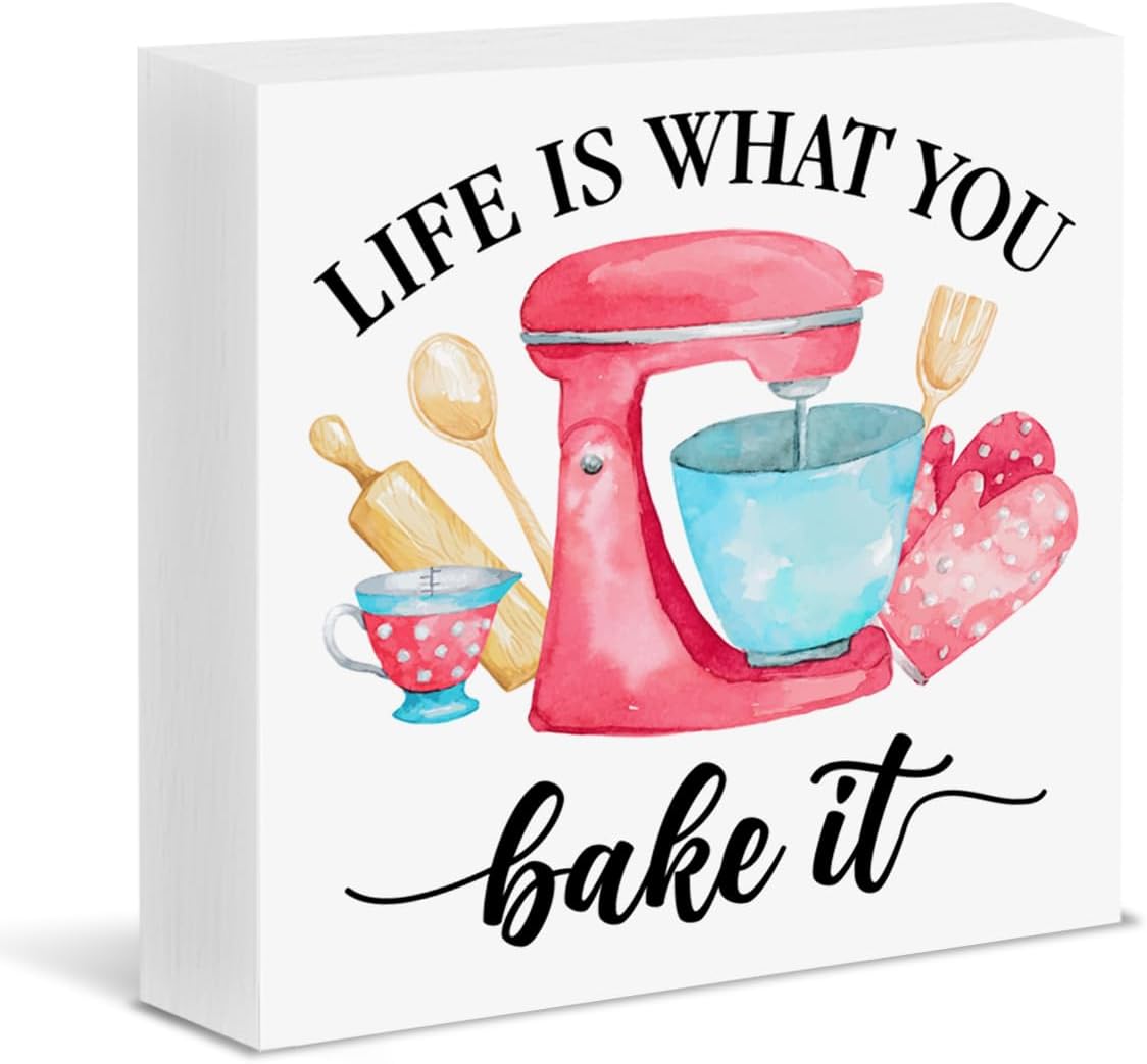 Amazon.com: Baking Gifts for Baking Lovers Bakers, Life Is What You ...