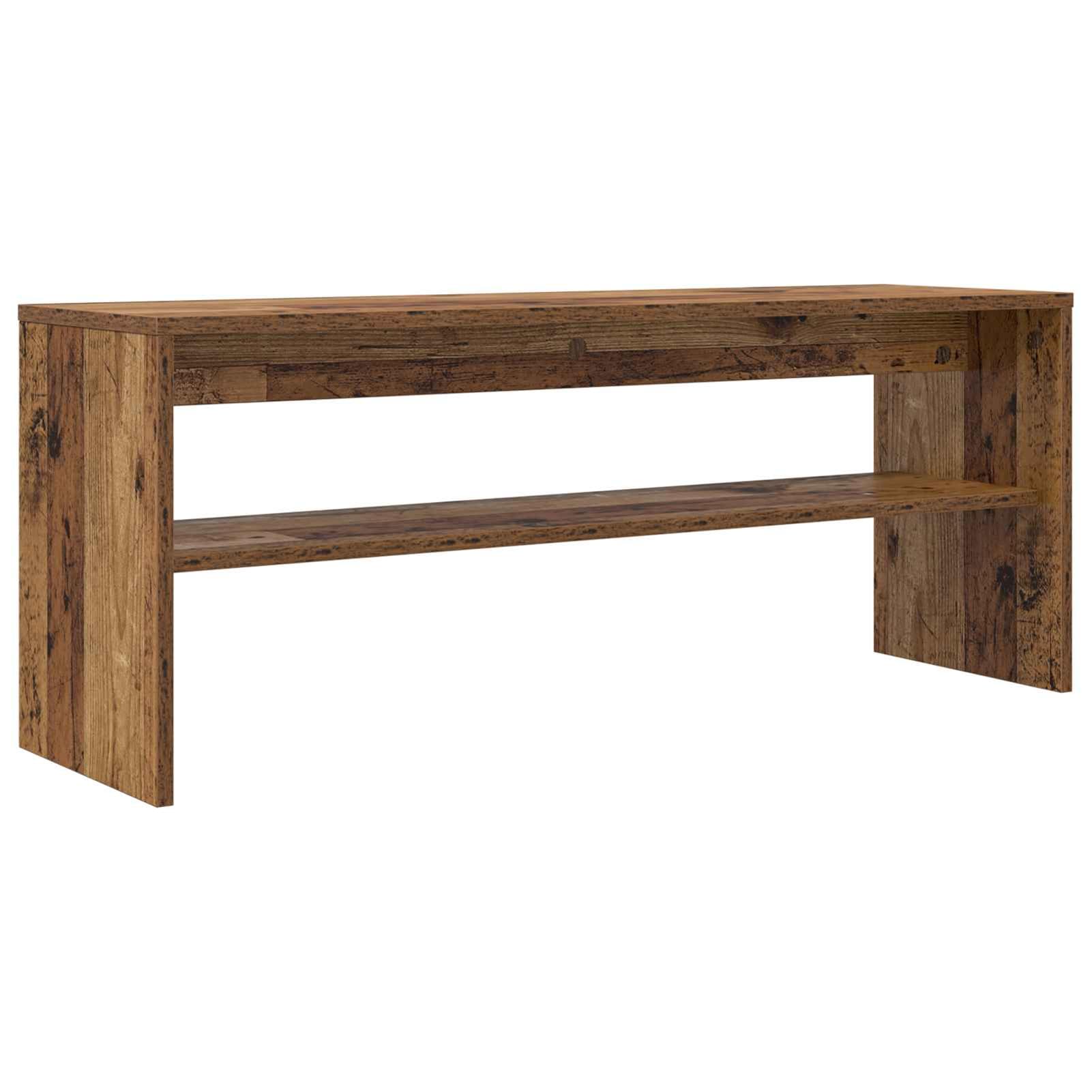 Gecheer TV-Schränk Altholz 100 x 30 x 40 cm Holzwerkstoff, Fernsehschrank Fernsehtisch TV-Lowboard für Wohnzimmer Home-Cinema Gamerzimmer8000338