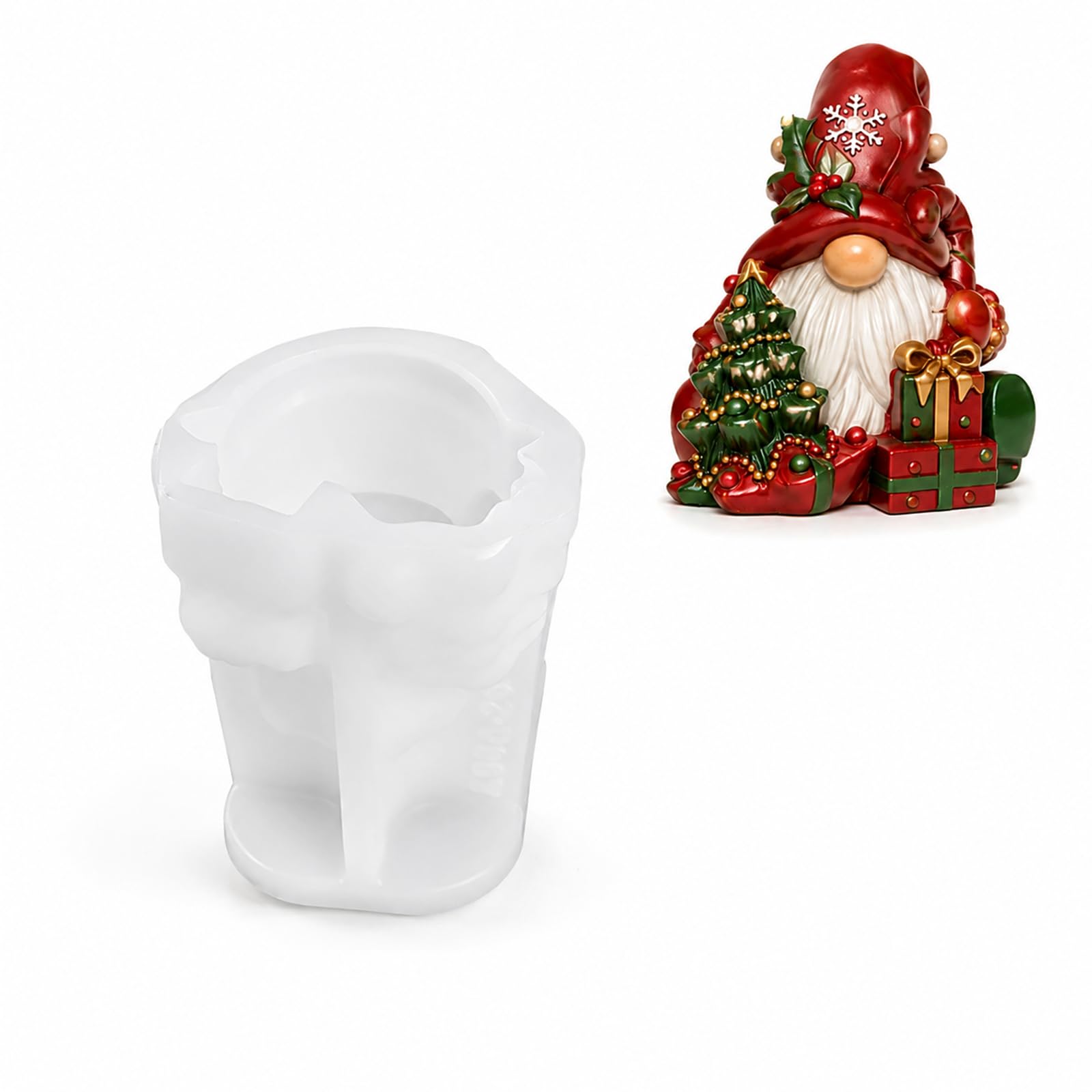 Christmas Silicone Moulds, 3D Tree Design for Resin Candle Plaster