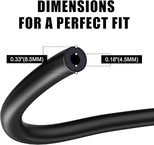 Miniatura 3 de Filtro de combustible universal de 1/4 pulgadas, manguera de línea de combustible de 4 pies de largo con abrazaderas para motocicleta, motor