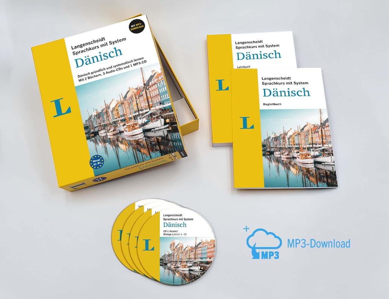 Langenscheidt Dänisch mit System: Dänisch gründlich und systematisch lernen. Mit 2 Büchern, 3 Audio-CDs, 1 MP3-CD und MP3-Download (Langenscheidt mit System)
