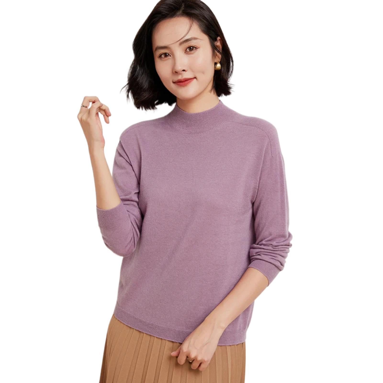 Maglione Felpe con Cappuccio Hoodies Pullover Sweatshirt Uomo Donna Maglione da Donna M Viola