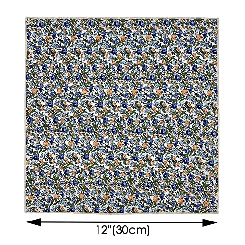 Image of Kebocis Men's Floral Pocket Square Handkerchief for Men