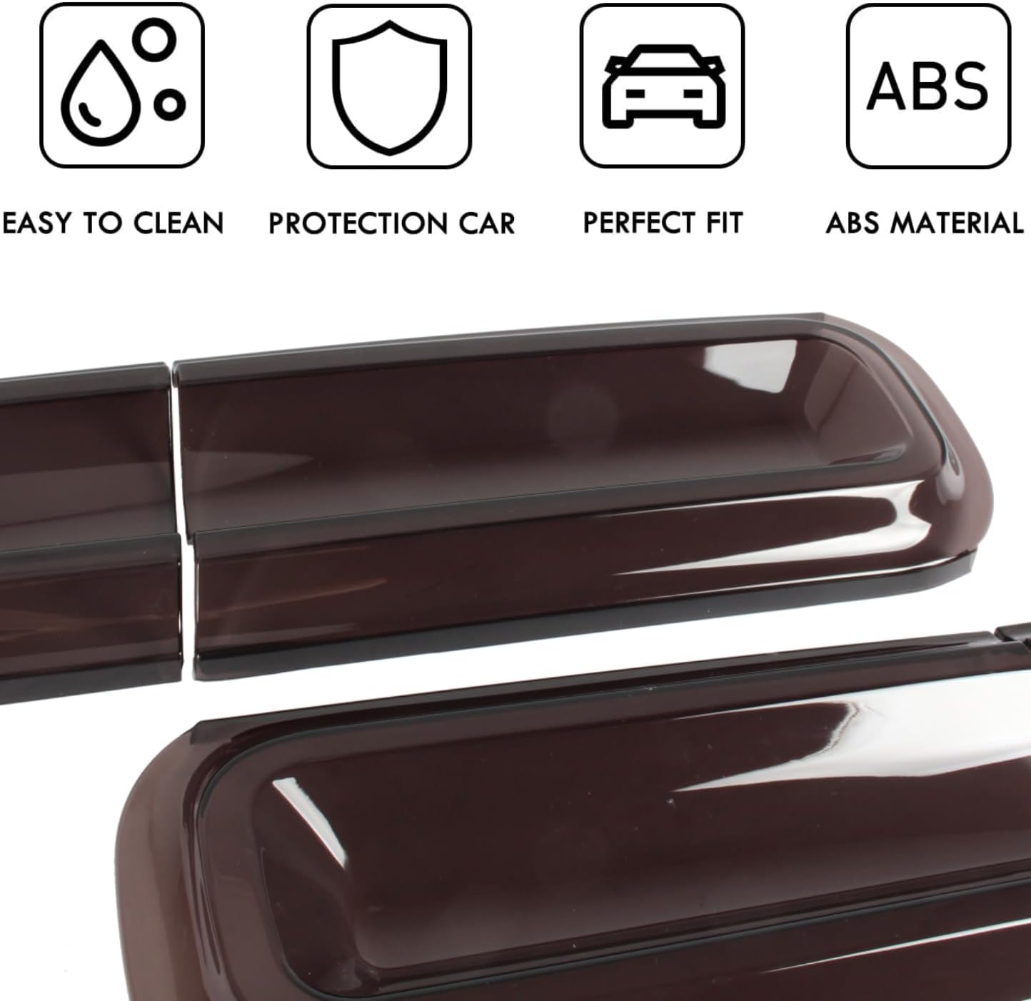 Tail Light Covers Guards Compatible with Dodge Challenger 2015-2023 GT/RT/Scat Pack/SRT 392/ Hellcat/SXT, Smoked Black Rear Light Protective Cover Guards Trim Set Exterior Accessories