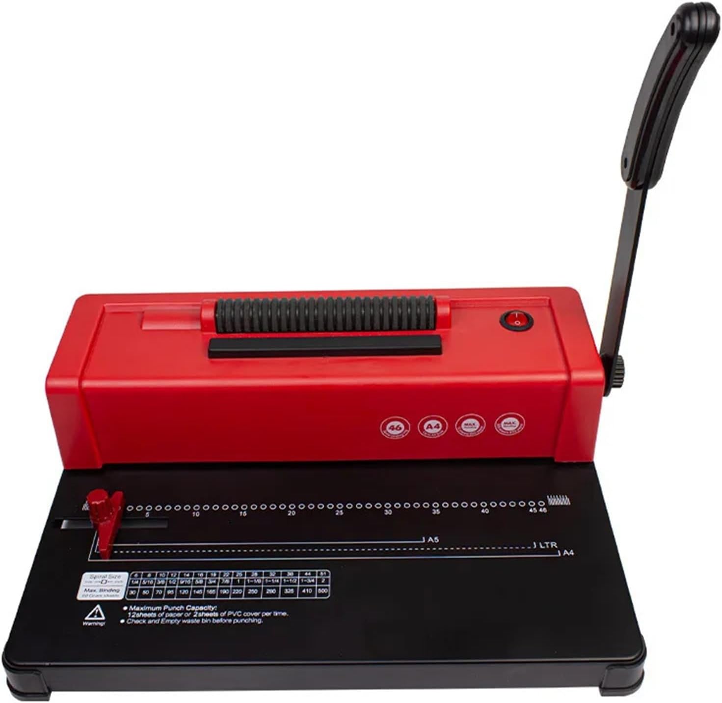 Single Coil Hole Punching Machine Spiral Binding Machine Voucher Plastic Ring Binding Machine