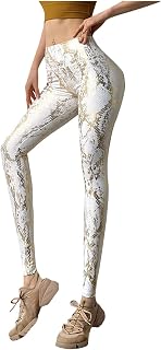 PKYGXZ Women's Yoga Tights Yoga Pants Sexy Fitness Stretch Snake Printed Leggins Seamless Gym Girl Tights Tracksuit Bottoms sports leggings