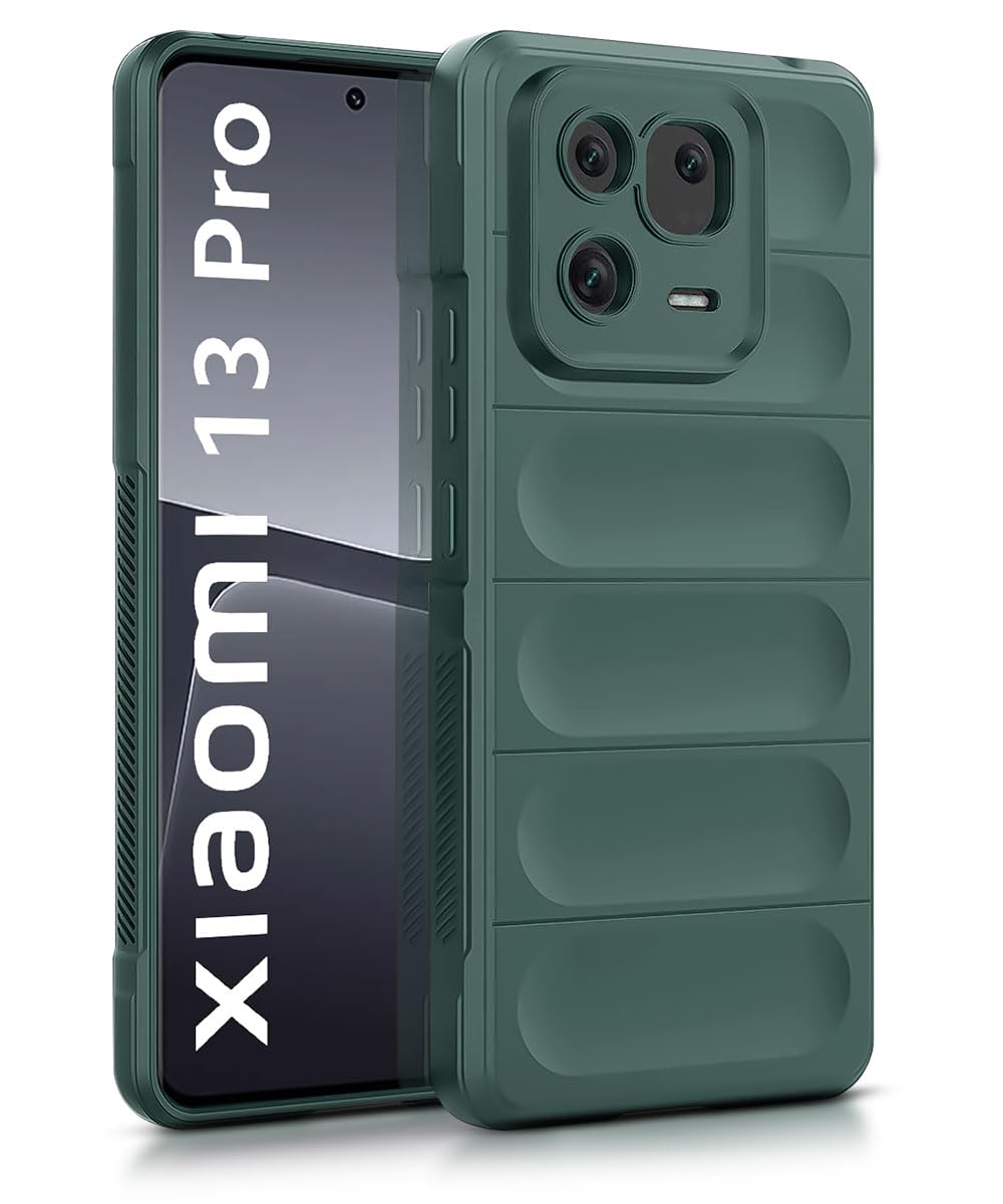 WOW IMAGINE Ultimate Silicon Back Cover Case for Xiaomi Mi 13 Pro 5G | Military Grade Drop Protection Shockproof Bumper | Anti-Slip Grip | Scratch Proof Micro-Fibre Cloth Inside (Forest Green) (B0C9HQB3PR) Amazon Price History, Amazon Price Tracker