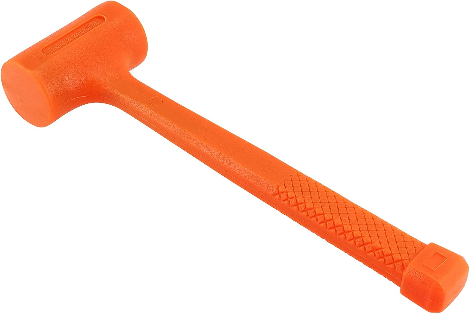 2 Piece 4 Lb 14" x 5.3" Dead Blow Hammer Orange, Durable Rebound Resistant Dead Blow Hammer with Non-Slip Grip, Non-Marring Dead Blow Mallet