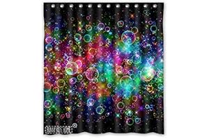 Illuminate Your Shower with Enchanting Glow-in-the-Dark Bubbles Curtain