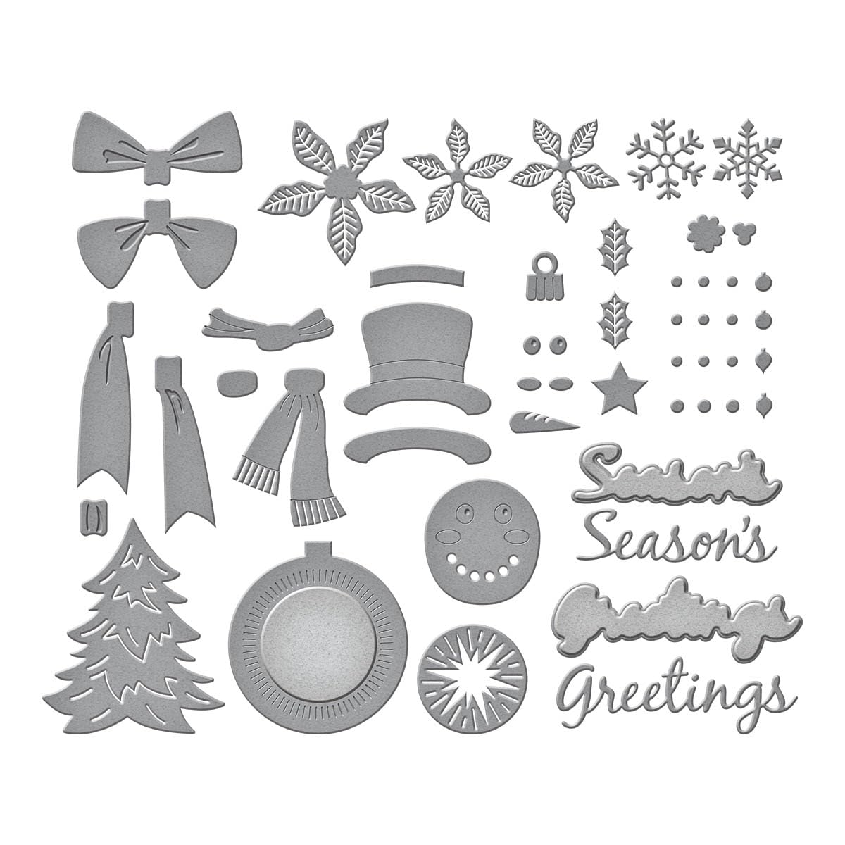 Spellbinders Suzanne Hue, fustelle in metallo per decorazioni natalizie