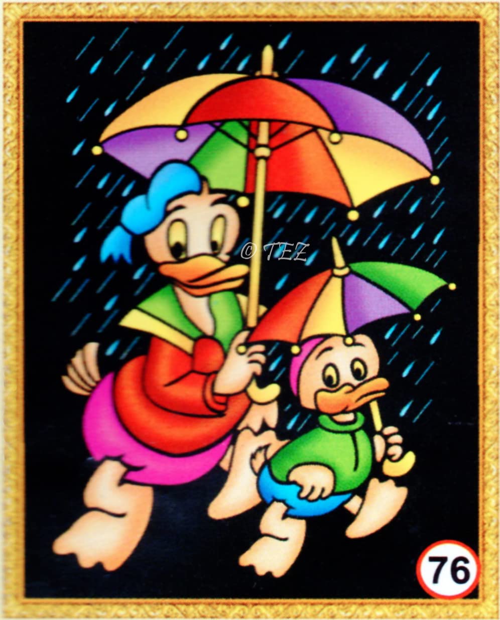 Tez DIY - Emboss Painting Kit, Donald Ducks, Medium(13x19 inch), Design No. 76-image-25