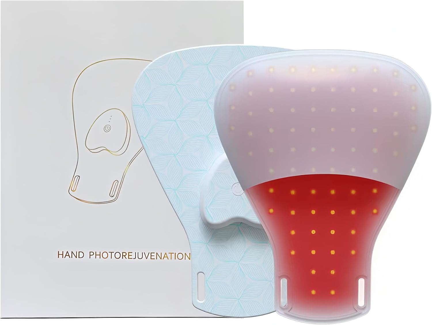Red Light Therapy Glove for Hands - 630nm & 830nm LED Device for Pain Relief & Skin Rejuvenation, Rechargeable Hand Care with Auto Shut-Off (1 Piece)