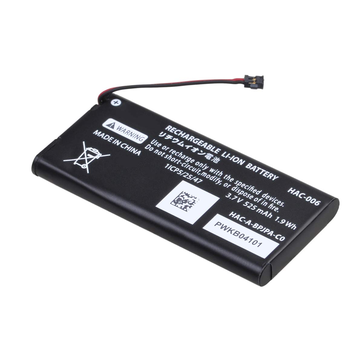 Lot de 2 Batteries 525 mAh HAC-006 HAC-015 HAC-016 pour Manette de Jeu Nintendo Switch Joy-Con L/R HAC-A-JCL-C0 HAC-A-JCR-C0