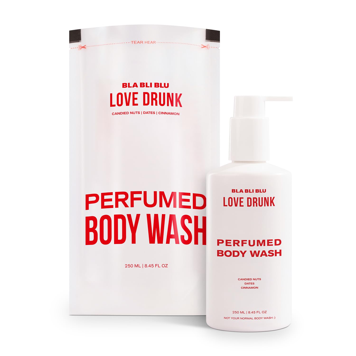 BLABLIBLU Love Drunk Perfumed Body Wash (250ml) for Men & Women | Candied Nuts, Cinnamon & Dates Fragrance | Hydrates & Moisturizes Skin | Long Lasting Perfume Scent | Gentle Daily Skin Cleanser-image-40