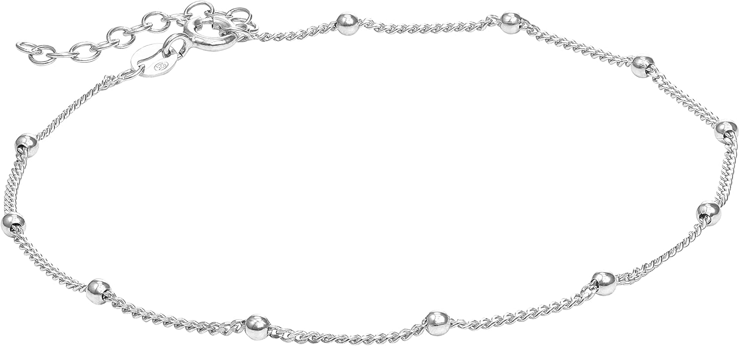 OAK & LUNA - Choose Your Style Women's Chain Bracelet - Sterling Silver, 18K Plated or 14K Solid Gold - Bobble, Paperclip, Dot, Rope, Bold Curb, Mirror, Cuff - Custom Length