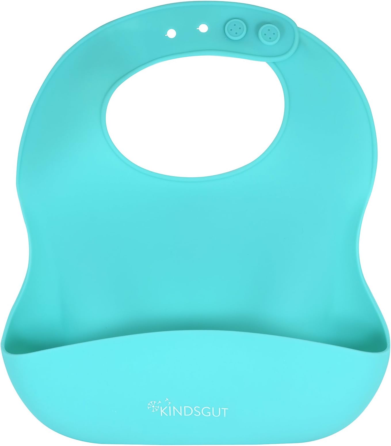 Kindsgut Silikonlätzchen, mit Auffangschale für Babys und Kleinkinder, dezente und moderne Farben, frei von BPA, leichte Handhabung
