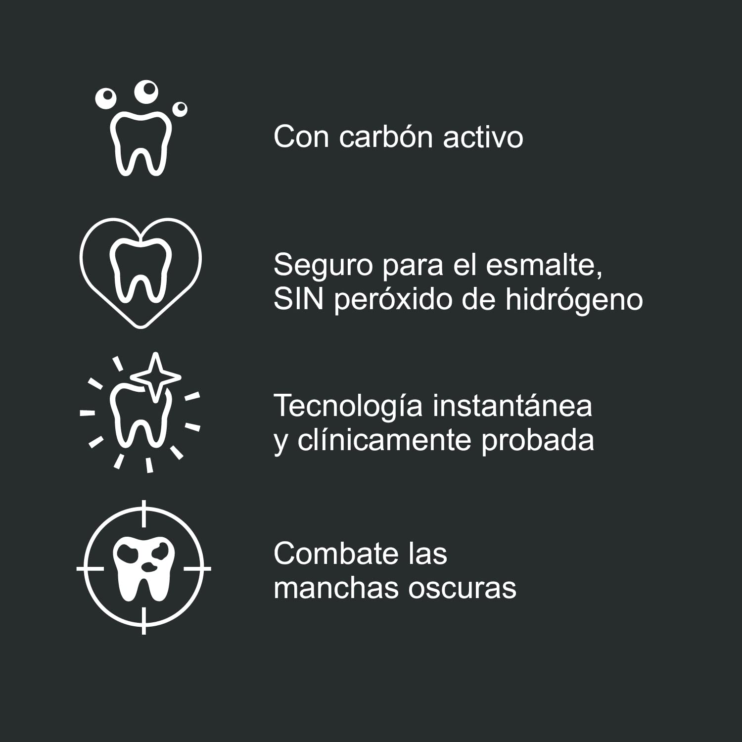 iWhite Dark Stains Kit Blanqueamiento Dental 10 Moldes - Blanqueador Dental Profesional Elimina Manchas Oscuras al Instante y Refresca el Aliento - Blanqueador Dental con Carbón Activo