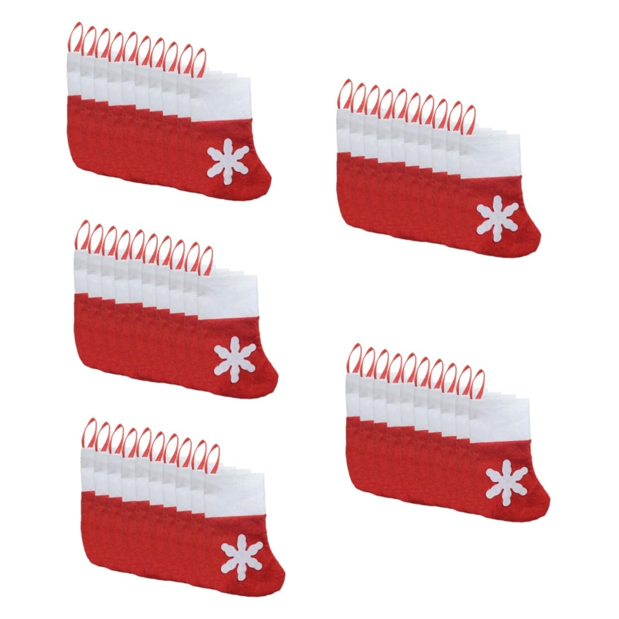 Chaussettes de Noël suspendues x50 : solution complète pour décoration de table réussie