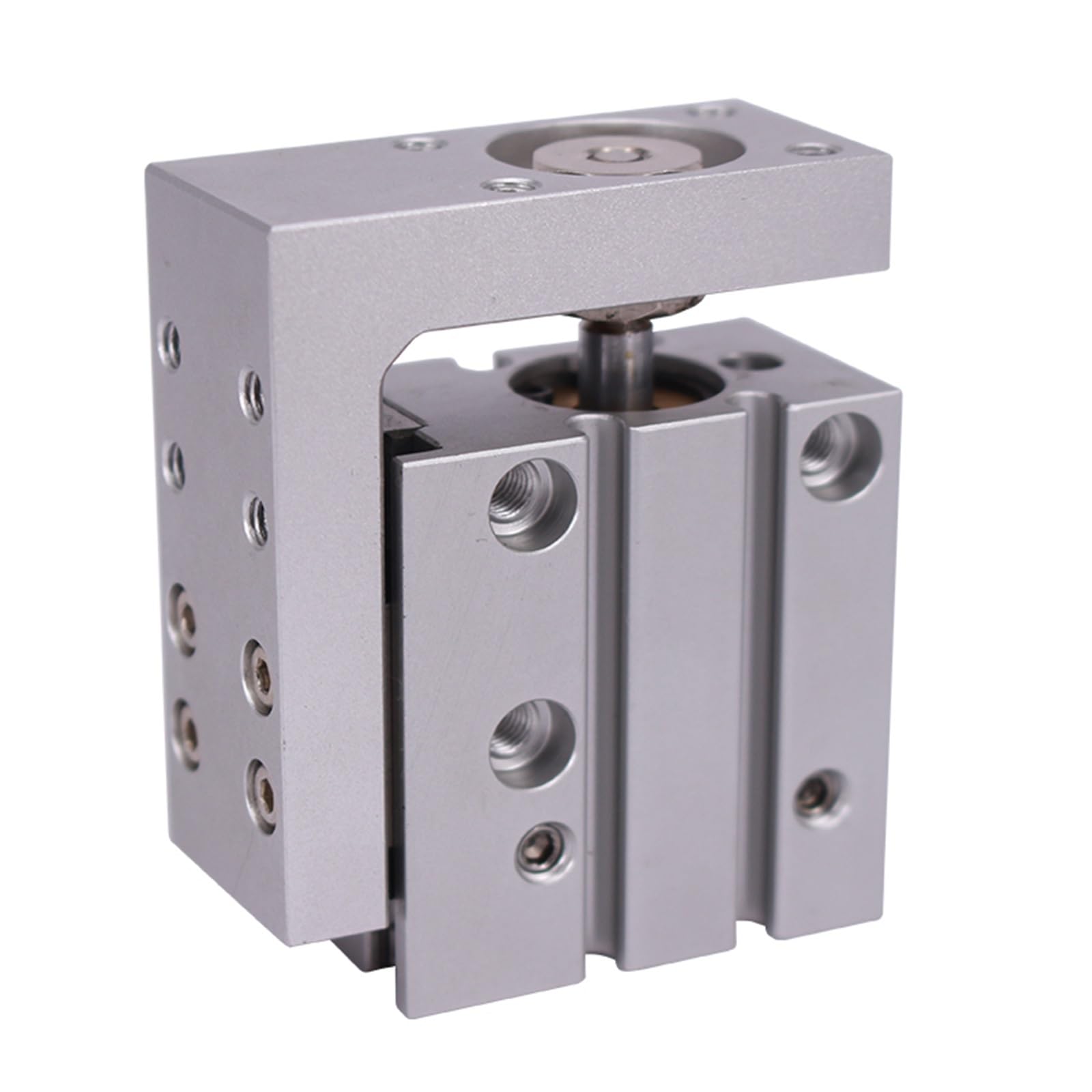Glissière pneumatique HLH6 à double tige pour guidage linéaire ultra stable