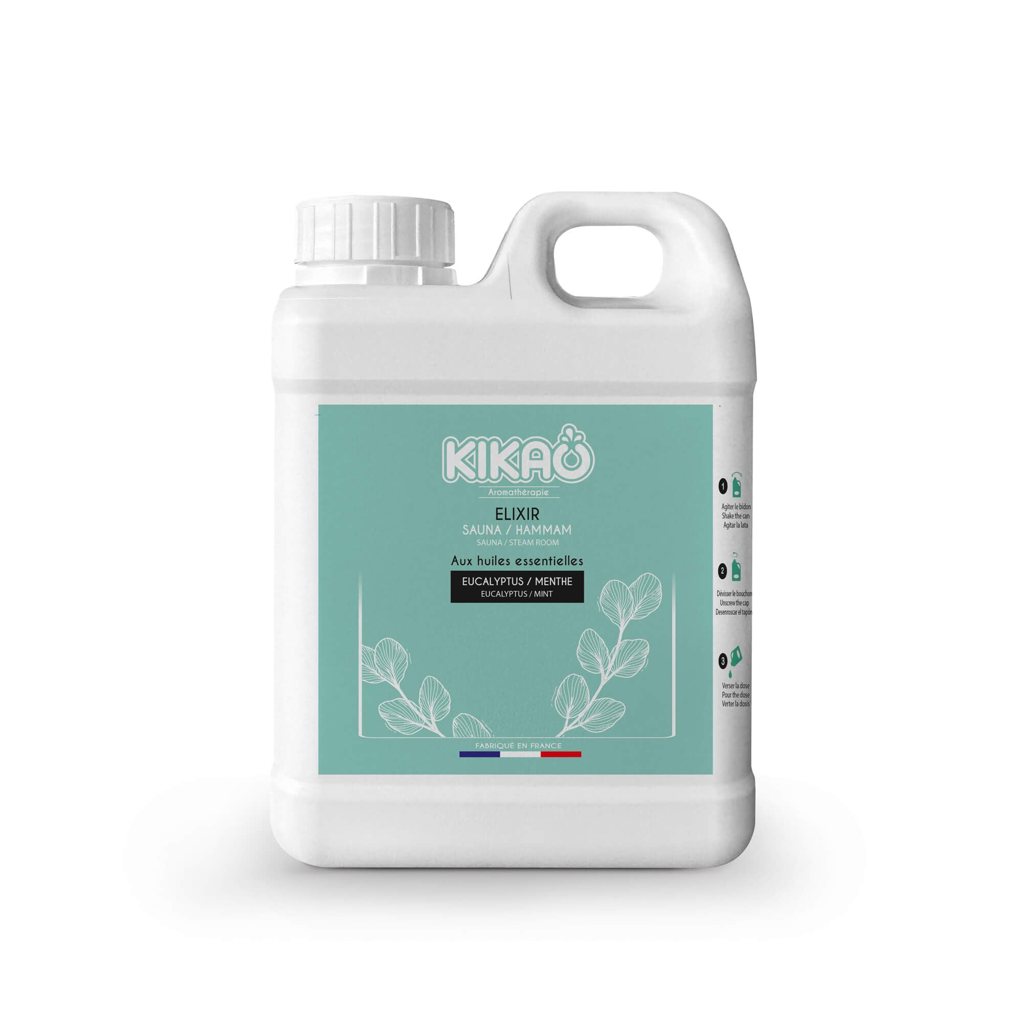 KIKAO Elixir Sauna & Hammam Eucalyptus/Menthe Aromathérapie 1 kg